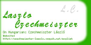 laszlo czechmeiszter business card