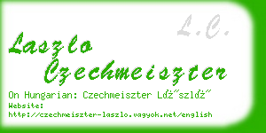 laszlo czechmeiszter business card